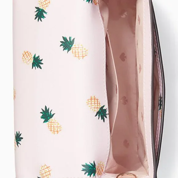Kate Spade Staci Square Pineapple Crossbody Pink Multi - Picture 4 of 16